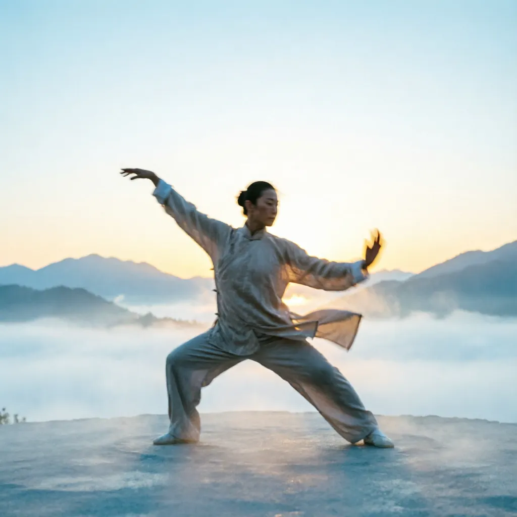 Tai Chi silhouette